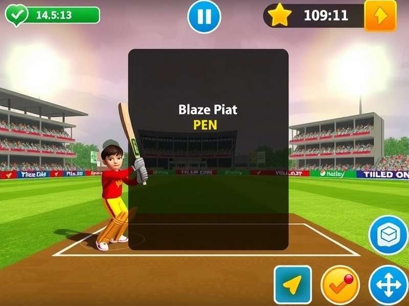 Chhota Bheem Cricket Star batting interface